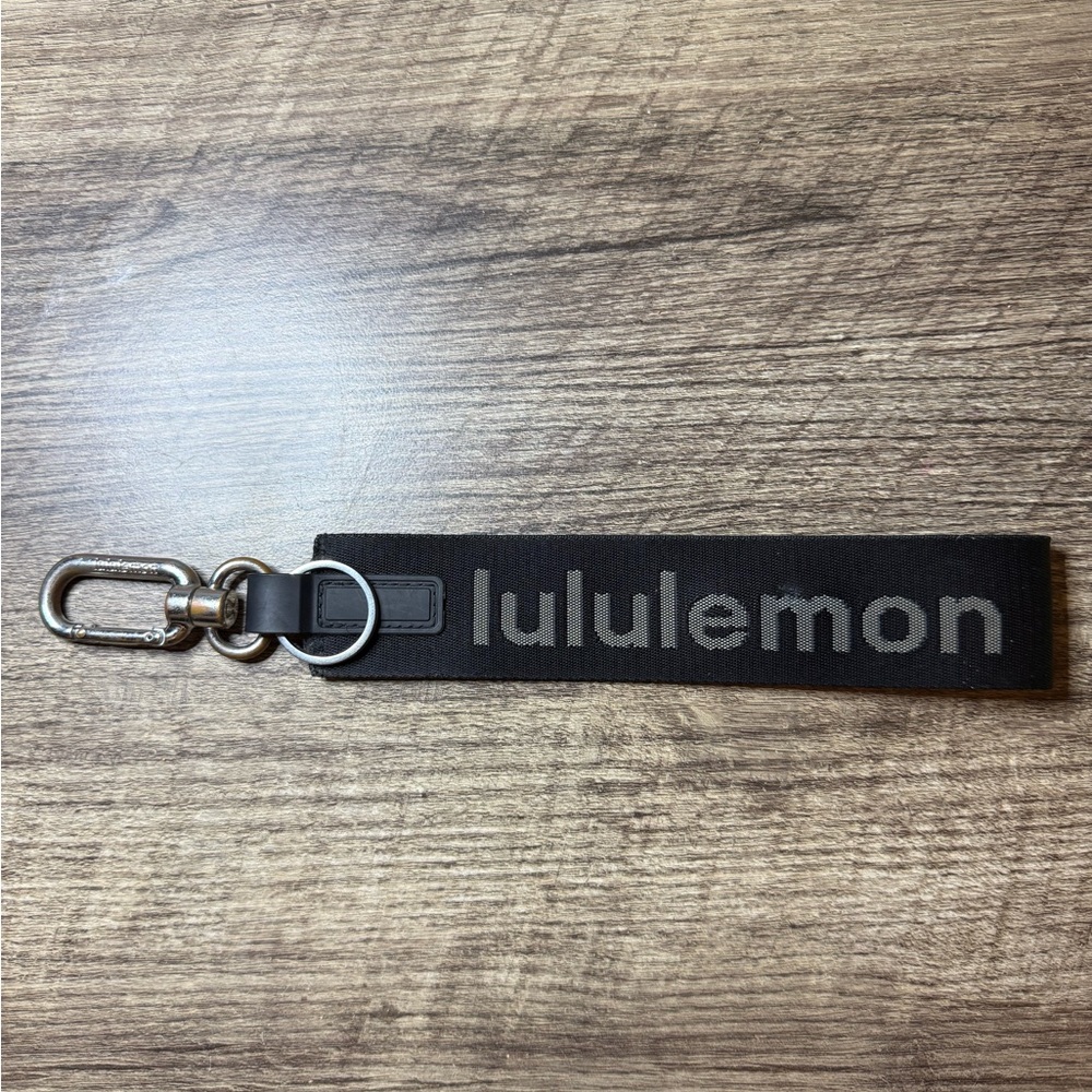 lululemon athletica Black Key Holder with Logo